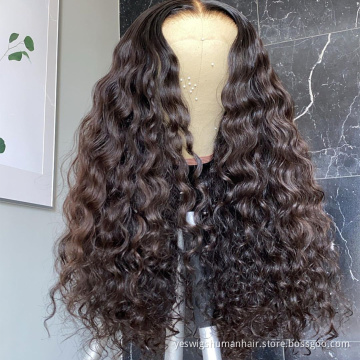 Cheap Deep Curly Raw Brazilian Virgin Human Hair Wig Vendor Custom Pre Plucked Hd Full Lace Front Wig Human Hair For Black Women